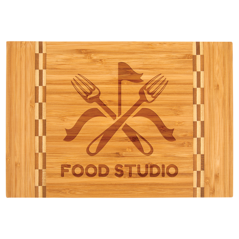 Custom Bamboo Cutting Board with inlay