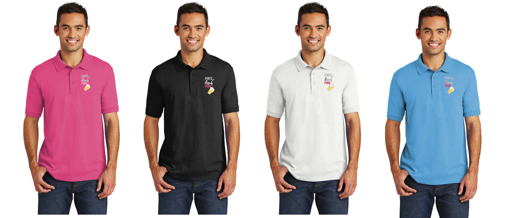 KP55 Port & Company® Core Blend Jersey Knit Polo - Pints 4 Pink