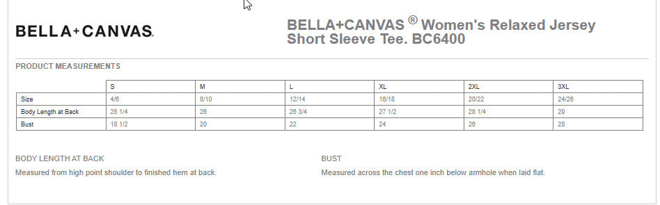 Oro Valley Renegades - bc6400 Bella Canvas Women's Relaxed fit