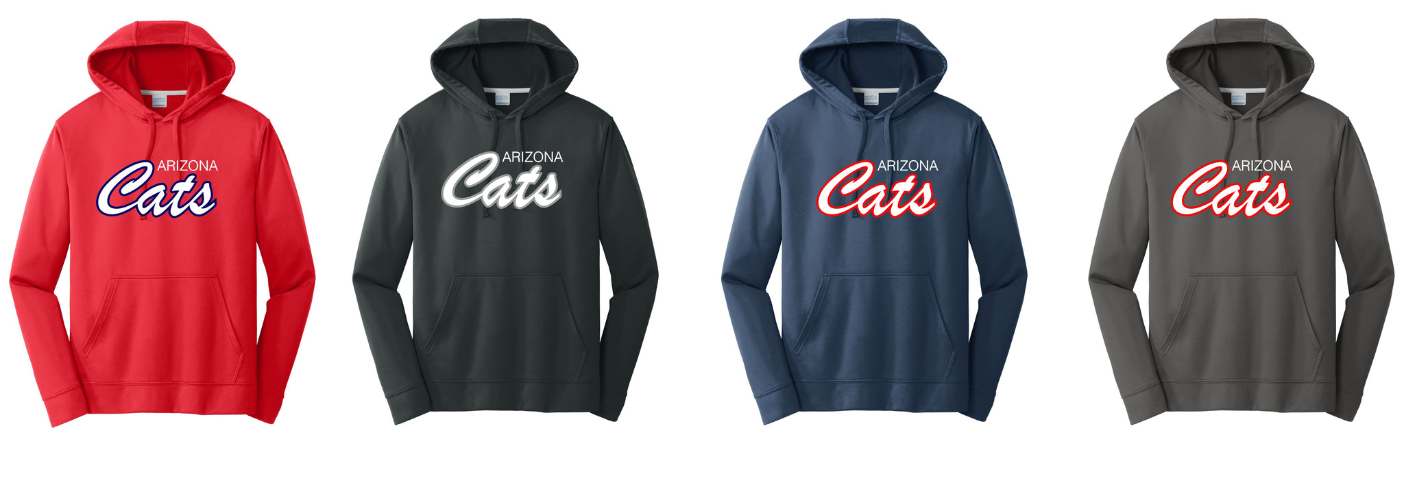 Arizona Cats - PC850H Performance Hoodie Twill with embroidery