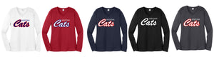 Arizona Cats - LST353LS Womens Long Sleeve V-neck Performance Shirt