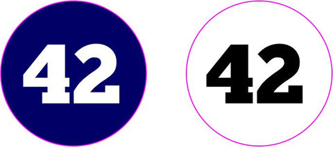 Number in Circle for Helmet TVHS Decals