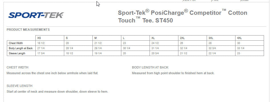 Oro Valley Renegades - ST450 Cotton Touch Tee Shirt