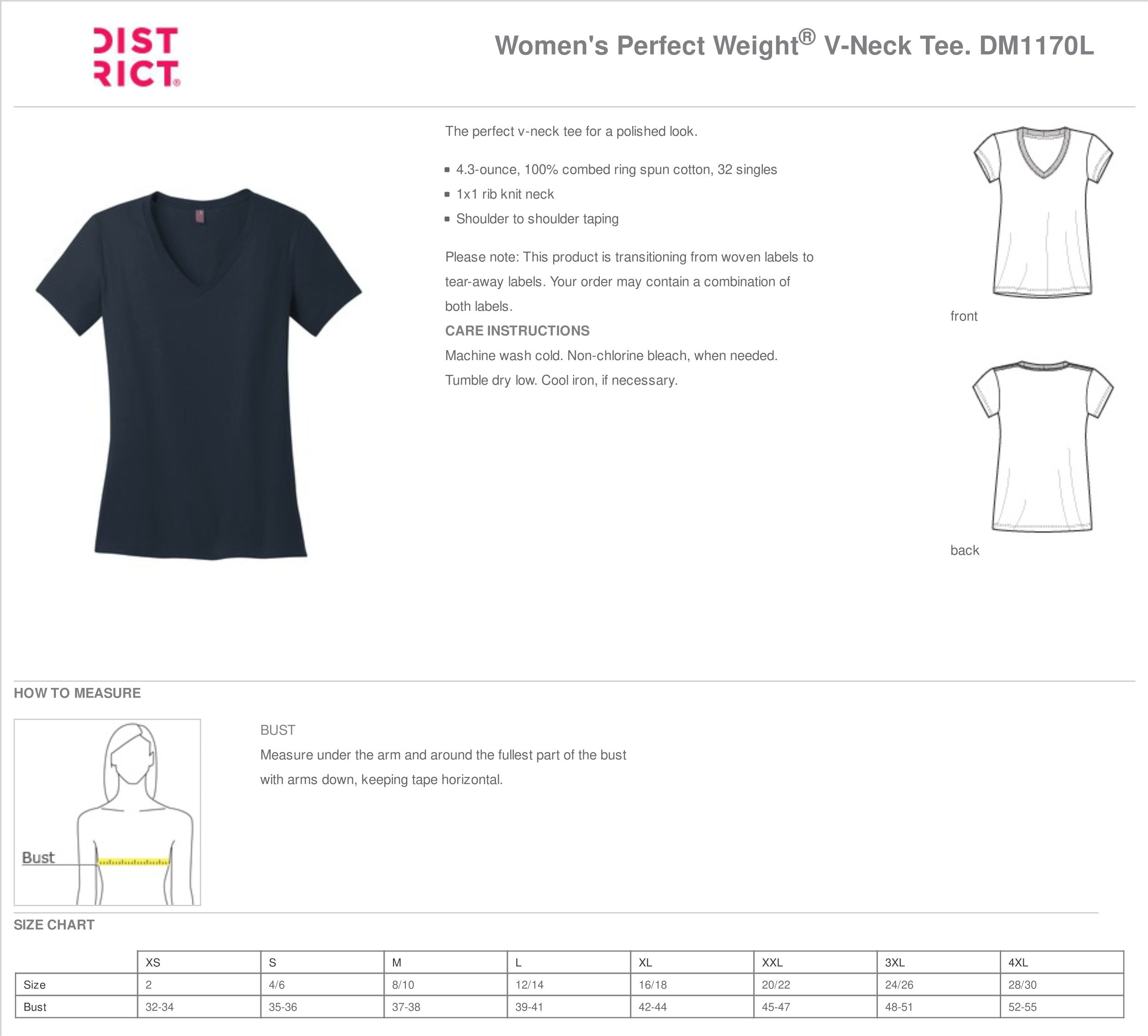 Empowering Women Alliance - DM1350L Vneck Tshirt