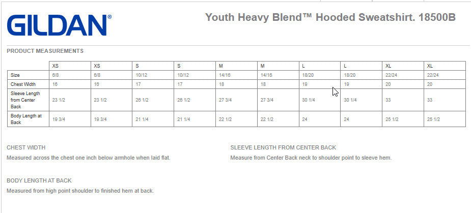 Monsoon - Youth Hoodie 18500B