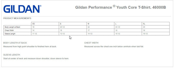 Gildan Performance Youth T-Shirt 46000B